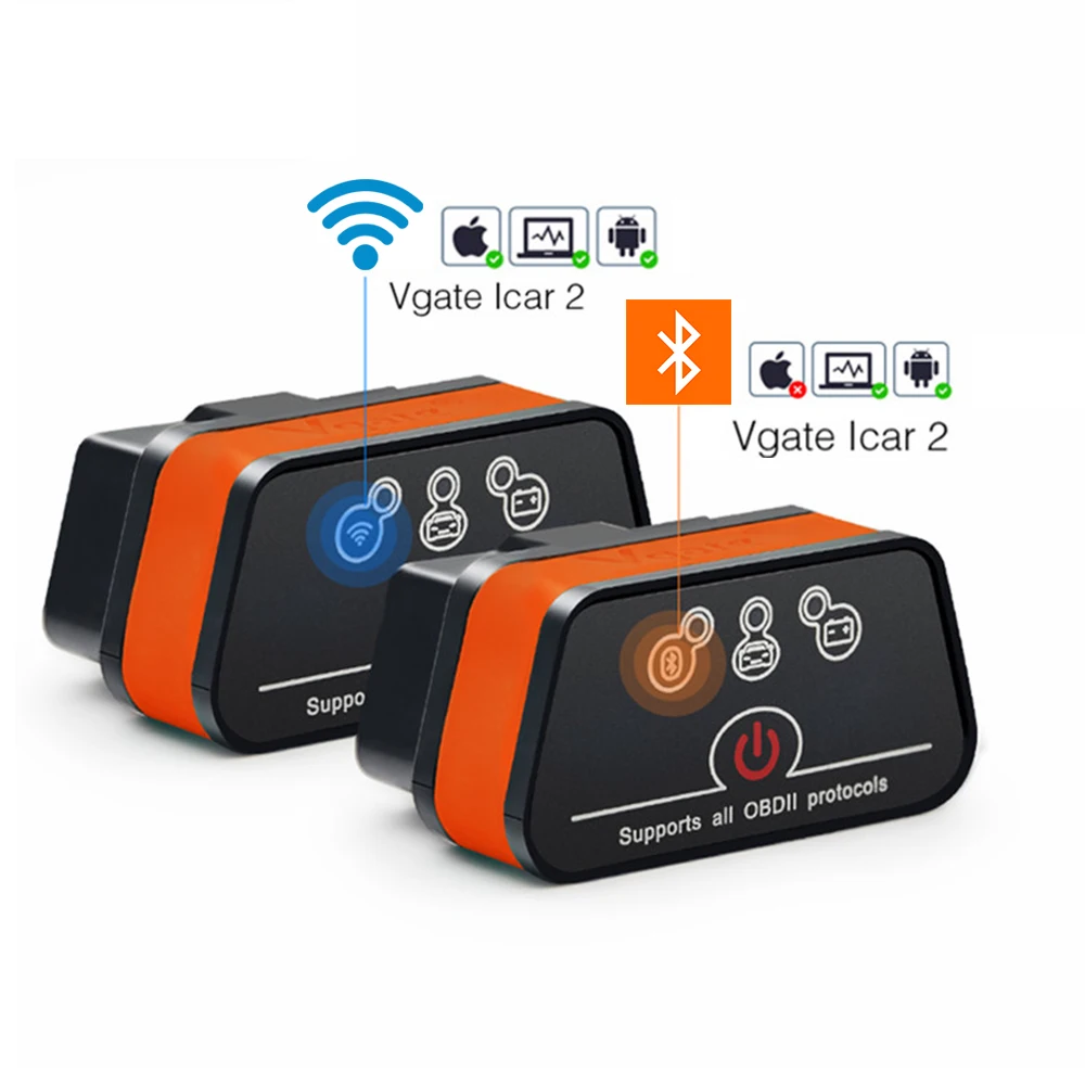 Vgate iCar2 Bluetooth/Wifi OBD2 Scanner for Android/PC/IOS elm327 OBD 2 Car Diagnostics Autoscanner ELM 327 OBDII Code Reader
Vgate iCar2 Bluetooth/Wifi OBD2 Scanner for Android/PC/IOS elm327 OBD 2 Car Diagnostics Autoscanner ELM 327 OBDII Code Reader