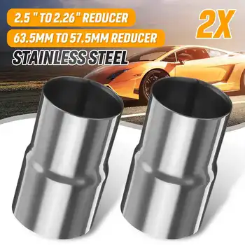 Pair Universal 63-57mm Car Exhaust Muffler Pipe Reducer Connector 2.5"-2.26" Exhaust Reducer Connector Pipe Adapter
Pair Universal 63-57mm Car Exhaust Muffler Pipe Reducer Connector 2.5"-2.26" Exhaust Reducer Connector Pipe Adapter