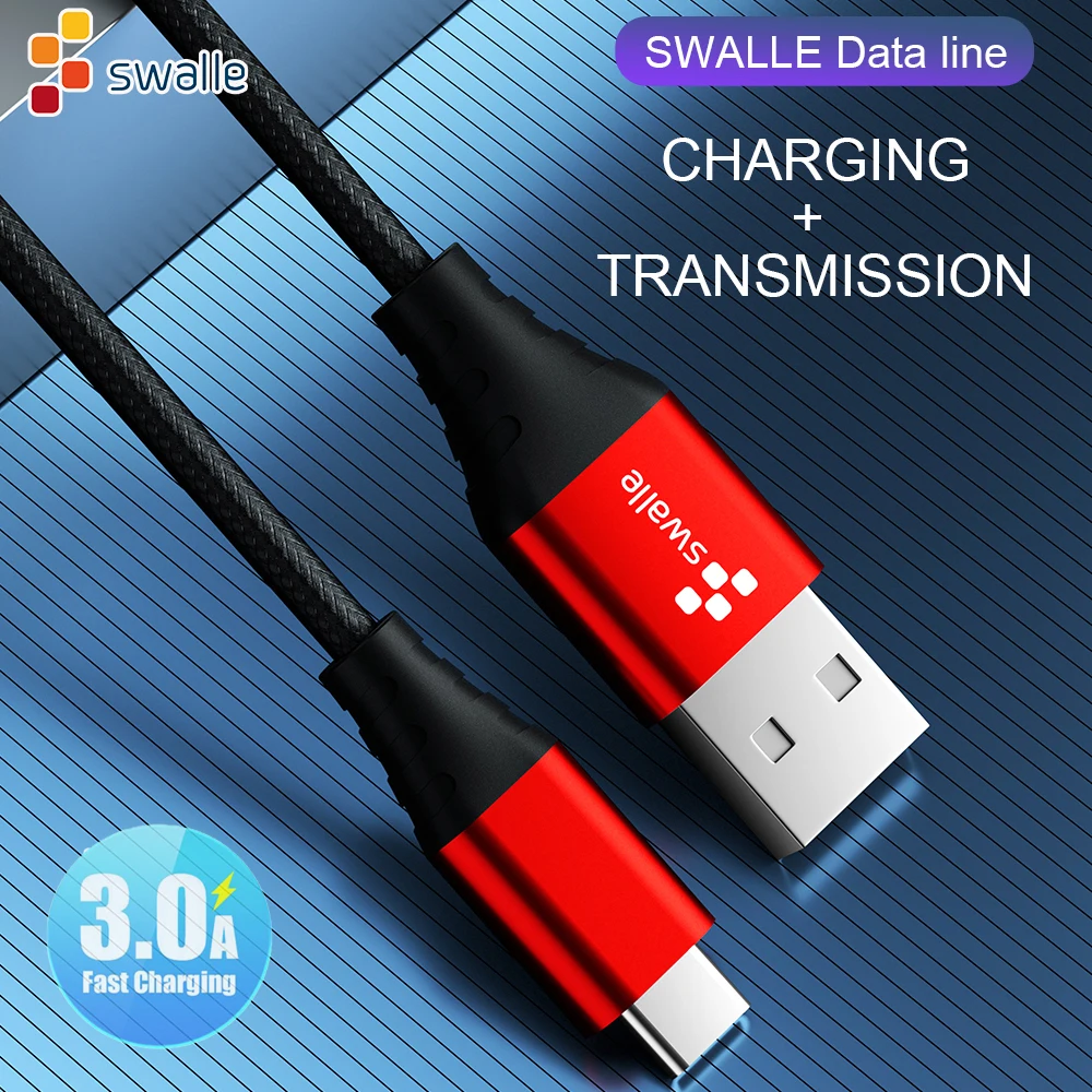Swalle Micro USB Type C Cable For iPhone Lighting Cable 0.2M 1.2M 3A Fast Charging Wire Type-C Magnet Charger Phone Cable
Swalle Micro USB Type C Cable For iPhone Lighting Cable 0.2M 1.2M 3A Fast Charging Wire Type-C Magnet Charger Phone Cable