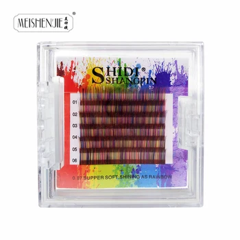 6 Rows rainbow eyelash extension lashes extensions C Curl Mix 9-10-11 mm natural false eyelashes kit fake individual lashes
6 Rows rainbow eyelash extension lashes extensions C Curl Mix 9-10-11 mm natural false eyelashes kit fake individual lashes