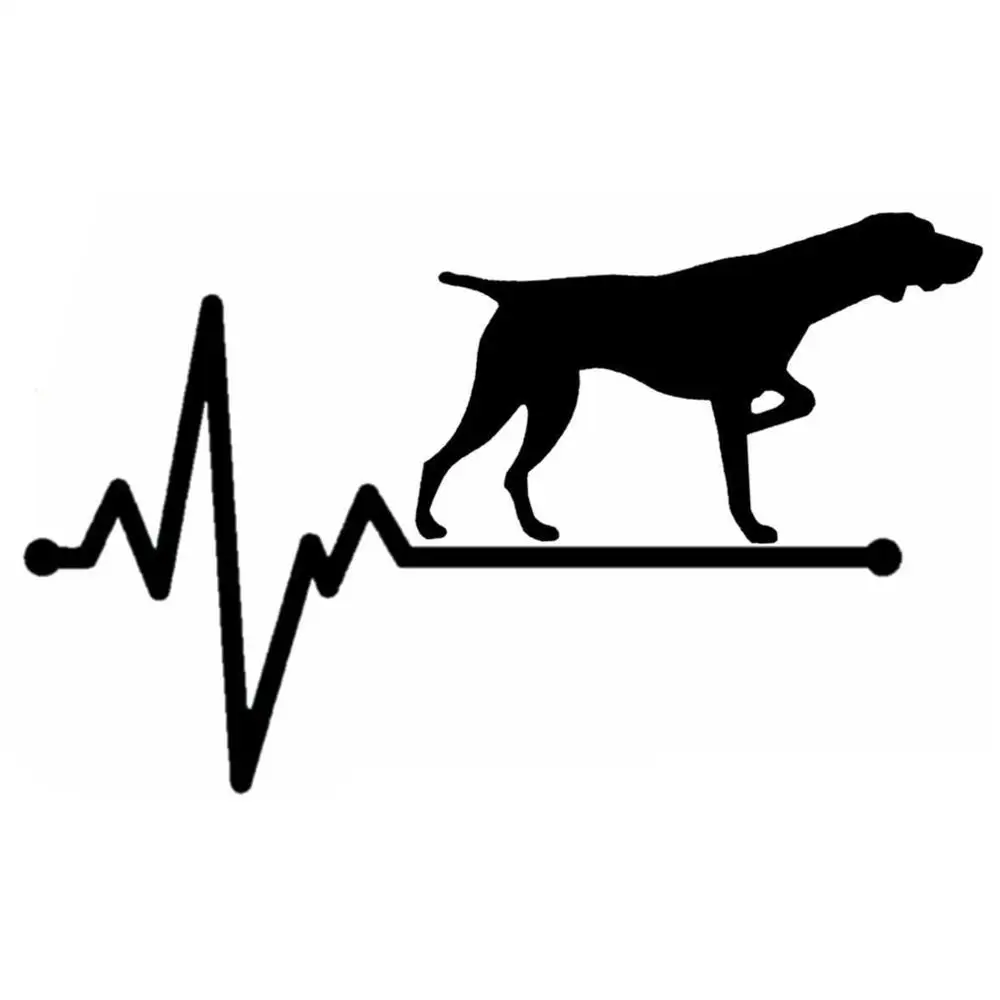 15.4CM*9.8CM Personality Hound Hunting Heartbeat Vinyl Black/Silver Car Sticker C22-1139
15.4CM*9.8CM Personality Hound Hunting Heartbeat Vinyl Black/Silver Car Sticker C22-1139