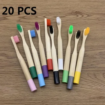 20Pcs Kids Toothbrush Eco-Friendly Colorful Natural Bamboo Toothbrush Biodegradable Teeth Brush Solid Bamboo Handle Toothbrush
20Pcs Kids Toothbrush Eco-Friendly Colorful Natural Bamboo Toothbrush Biodegradable Teeth Brush Solid Bamboo Handle Toothbrush