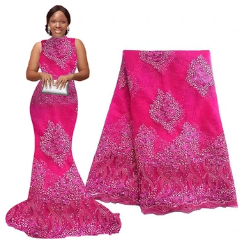 Bridal Rose African Lace 5 yards/lot African Beautiful Dress Fabric Lace Tulle Lace Fabric for Wedding Dress
Bridal Rose African Lace 5 yards/lot African Beautiful Dress Fabric Lace Tulle Lace Fabric for Wedding Dress