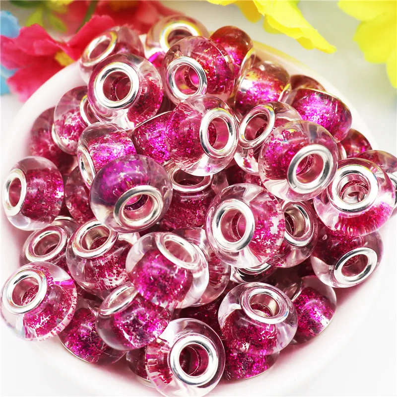10Pcs 16 Color Round Large Hole Glitter Shining Color European Beads for Pandora Bracelet DIY Chain Necklace for Jewelry Making
10Pcs 16 Color Round Large Hole Glitter Shining Color European Beads for Pandora Bracelet DIY Chain Necklace for Jewelry Making