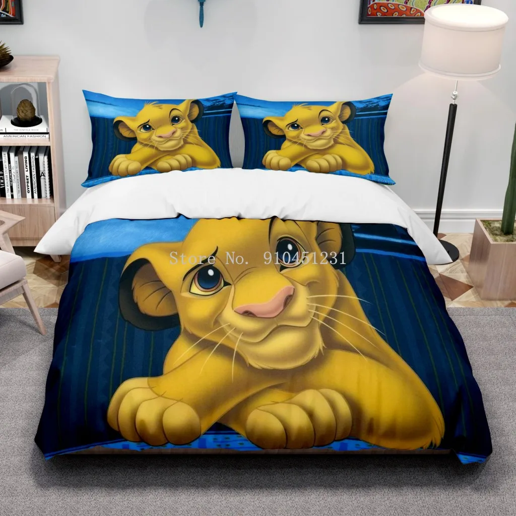 Cartoon Disney Lion King Simba Bedding Set Duvet Covers Pillowcases Bed Comforter Cover Baby Children Adult Boys Gift Bedclothes Cartoon Disney Lion King Simba Bedding Set Duvet Covers Pillowcases Bed Comforter Cover Baby Children Adult Boys Gift Bedclothes
