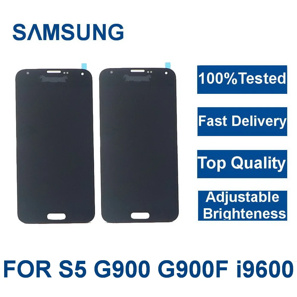 100% Tested LCD For Samsung Galaxy S5 I9600 G900 G900F G900A Phone LCDs Display Touch Screen Digitizer Assembly Replacement
100% Tested LCD For Samsung Galaxy S5 I9600 G900 G900F G900A Phone LCDs Display Touch Screen Digitizer Assembly Replacement