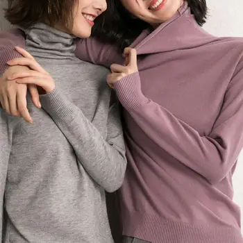Fashion Women Turtleneck Autumn Solid Color Heap Collar Elastic Bottoming Shirt Warm Blouse For Women's Clothings
Fashion Women Turtleneck Autumn Solid Color Heap Collar Elastic Bottoming Shirt Warm Blouse For Women's Clothings