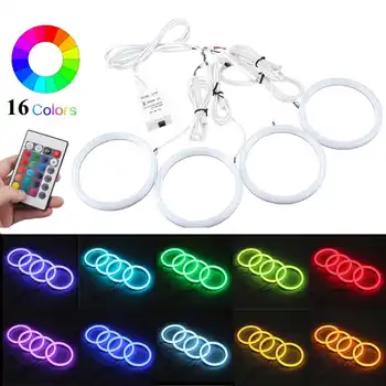 4PCS 106mm Multi-Color RGB LED Angel Eye Halo Ring Cotton Light Headlight For for BMW E46 325ci 330ci
4PCS 106mm Multi-Color RGB LED Angel Eye Halo Ring Cotton Light Headlight For for BMW E46 325ci 330ci