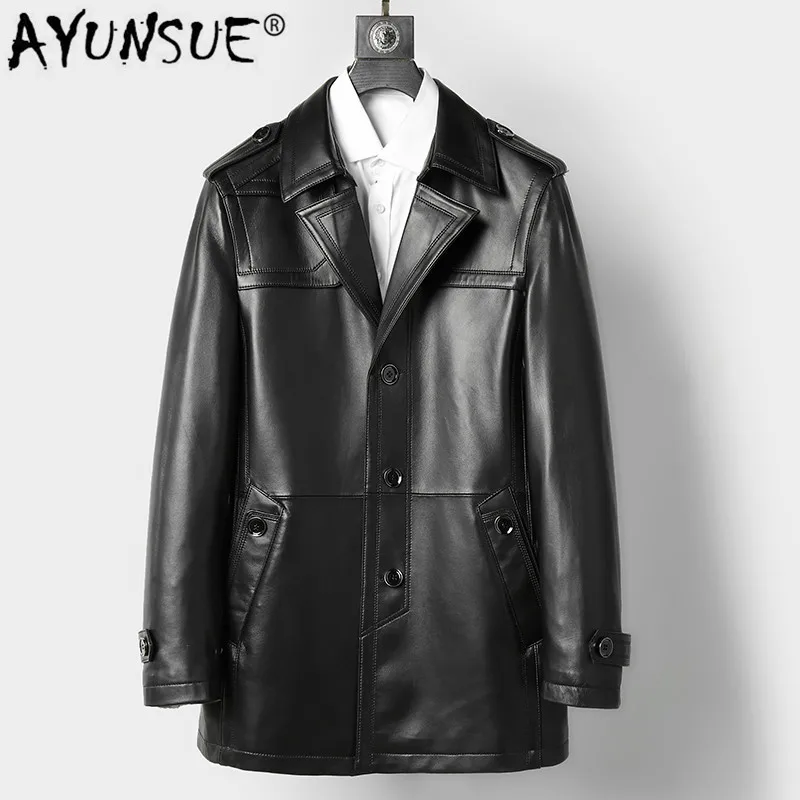 Men's Leather Jacket Spring Autumn Genuine Leather Jackets Men 100% Real Sheepskin Coat Blazer Slim Veste Cuir Homme C-01-5080
Men's Leather Jacket Spring Autumn Genuine Leather Jackets Men 100% Real Sheepskin Coat Blazer Slim Veste Cuir Homme C-01-5080