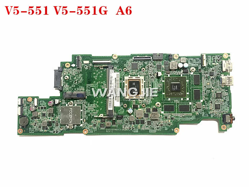 Материнская плата для ноутбука ACER ASPIRE V5-551 DA0ZRPMB6D0 REV:D NBM4711001 W/ FOR A6 CPU и HD 7650M GPU 100% |