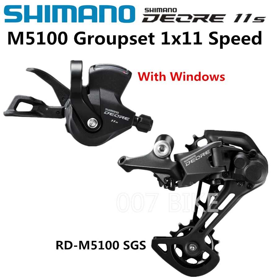 SHIMANO DEORE M5100 Groupset SL M5100 SHIFT LEVER + RD M5100 REAR DERAILLEUR MTB DEORE 11-SPEED SL+RD M5100 Groupset