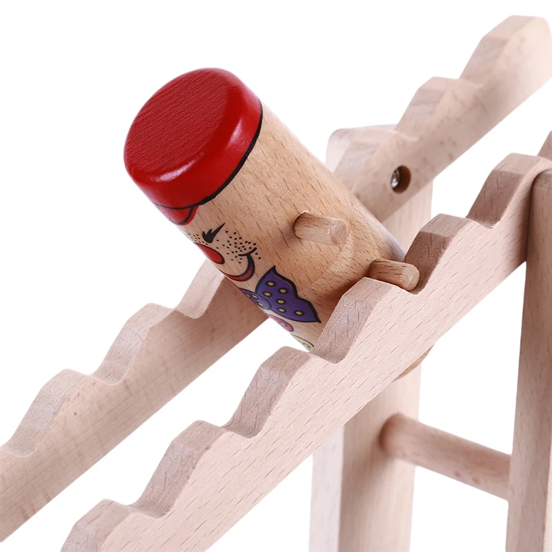Wooden Somersault Clown Model Loop Buffoon Children DIY Wood Toys Educational Science Teaching Assembly | Игрушки и хобби