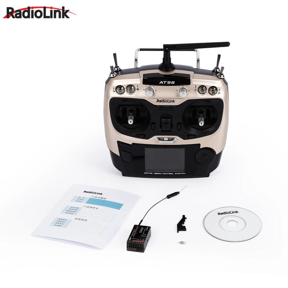 1pcs Radiolink AT9S 2.4G 9CH System Transmitter with R9DS Receiver AT9 Remote Control update vision for quadcopter Helicopter
1pcs Radiolink AT9S 2.4G 9CH System Transmitter with R9DS Receiver AT9 Remote Control update vision for quadcopter Helicopter