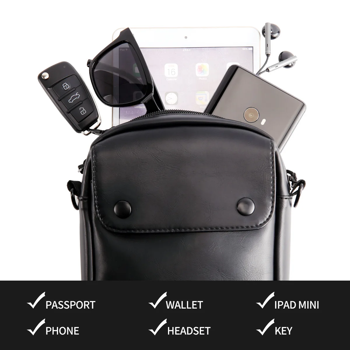 Yipinu Europe And America Fashion MEN'S Single-shoulder Bag Business Casual Shoulder Bag PU Briefcase Waterproof Storgage Bag
Yipinu Europe And America Fashion MEN'S Single-shoulder Bag Business Casual Shoulder Bag PU Briefcase Waterproof Storgage Bag