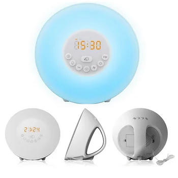 Sunrise/Sunset Simulation Luminous Digital Clock with FM Radio Night Light Touch Control Table Clocks Wake Up Light Alarm Clock
Sunrise/Sunset Simulation Luminous Digital Clock with FM Radio Night Light Touch Control Table Clocks Wake Up Light Alarm Clock