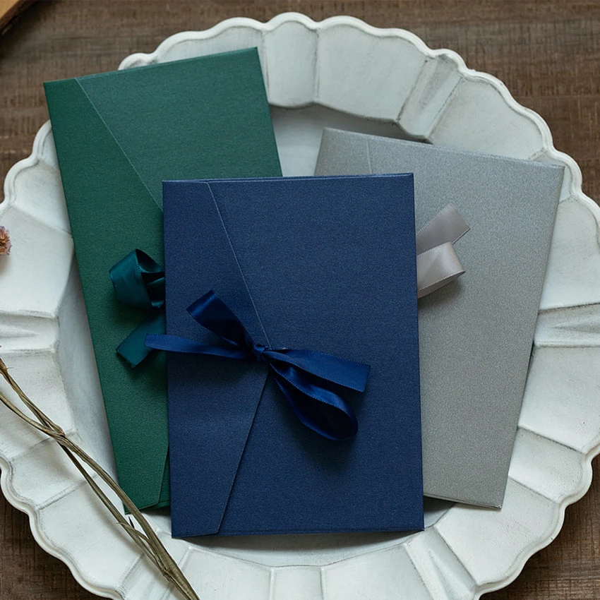 Vintage Colorful Pearlescent Paper Envelope with Bow Ribbon, Gift Window Envelopes Wedding Invitation Postcard Envelope
Vintage Colorful Pearlescent Paper Envelope with Bow Ribbon, Gift Window Envelopes Wedding Invitation Postcard Envelope