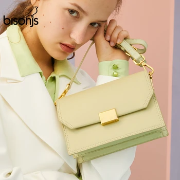 BISONJS Split Leather Women Bag New Luxury Handbags Women Bags Designer Ladies Fashion Shoulder Bag Crossbody Bags 2020 B1675
BISONJS Split Leather Women Bag New Luxury Handbags Women Bags Designer Ladies Fashion Shoulder Bag Crossbody Bags 2020 B1675