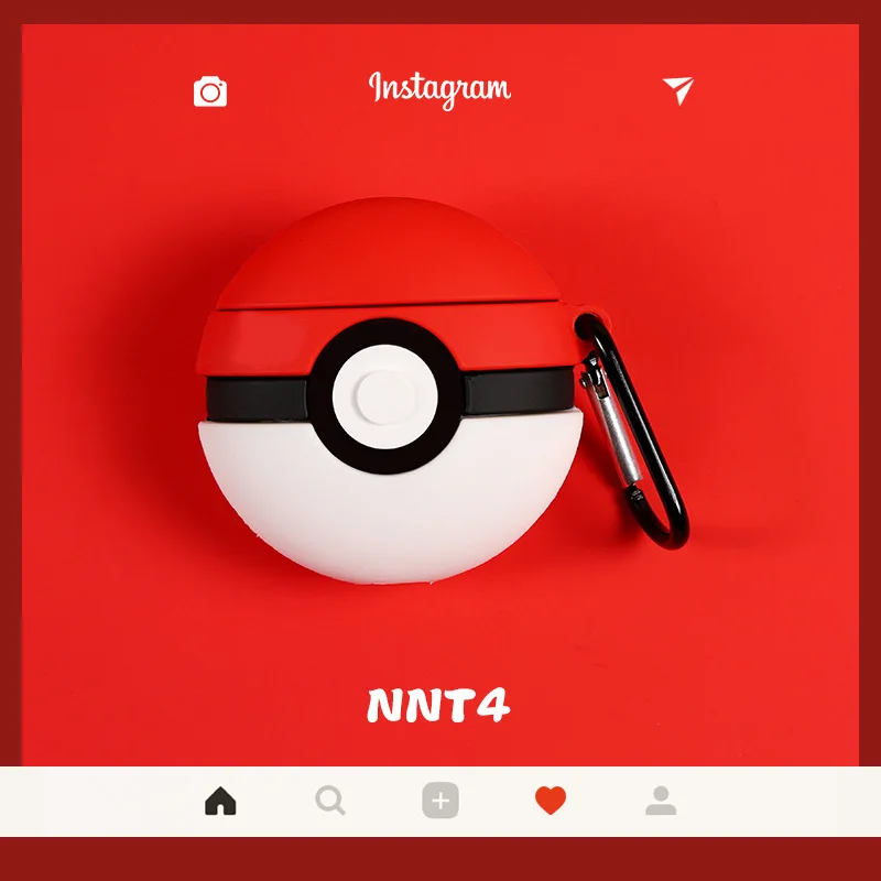Pokemon PokeBall Keychain Keyring Bluetooth Earphone Case Wireless Charging Box Silicone Cases AirPod Headphone Protective Cover
Pokemon PokeBall Keychain Keyring Bluetooth Earphone Case Wireless Charging Box Silicone Cases AirPod Headphone Protective Cover