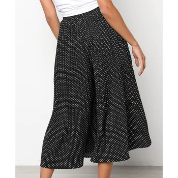 Hot Women Polka-dot Pleated Cropped Pants Trousers Casual Wide-leg Pants Summer Beach Holiday K2
Hot Women Polka-dot Pleated Cropped Pants Trousers Casual Wide-leg Pants Summer Beach Holiday K2