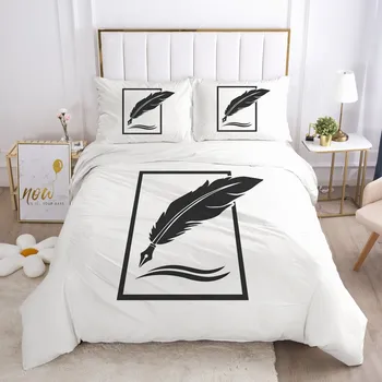 3D Duvet Cover Set White Bedding Sets Quilt Covers Pillow Cases Full Double Single King Queen Size Simple Style White Bed Linens
3D Duvet Cover Set White Bedding Sets Quilt Covers Pillow Cases Full Double Single King Queen Size Simple Style White Bed Linens