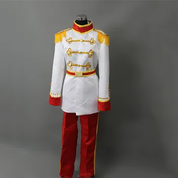 

Cinderella Prince Charming Cosplay Costume Halloween Costumes Fancy Suit Cartoon Prince Costume Custom Made Wedding Outfits