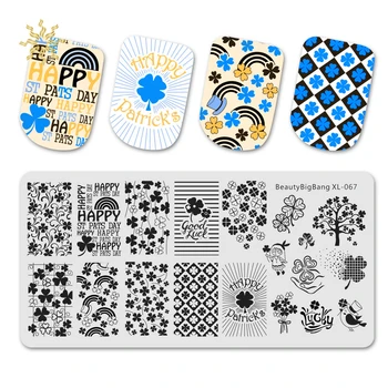 BeautyBigBang Stamping Plates Mold Nail Four Leaves Clover Saint Patrick Flower Image Nail Art Template Stamping Plate K510
BeautyBigBang Stamping Plates Mold Nail Four Leaves Clover Saint Patrick Flower Image Nail Art Template Stamping Plate K510