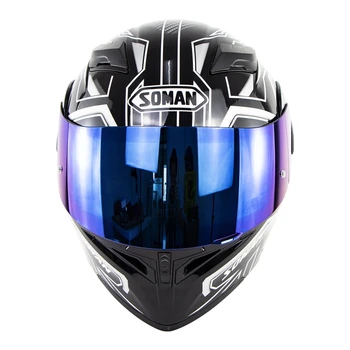 Vintage Classic casco capacete moto DotApproved Soman SM955 Retro Flip up Dual Visors Full Face Motorcycle Helmet+K5 lens 
Vintage Classic casco capacete moto DotApproved Soman SM955 Retro Flip up Dual Visors Full Face Motorcycle Helmet+K5 lens