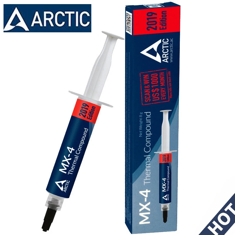 2019 ARCTIC MX-4 2g 4g 8g 20g AMD Intel Processor CPU Cooler Cooling Fan Thermal Grease VGA Compound Heatsink Plaster Paste
2019 ARCTIC MX-4 2g 4g 8g 20g AMD Intel Processor CPU Cooler Cooling Fan Thermal Grease VGA Compound Heatsink Plaster Paste