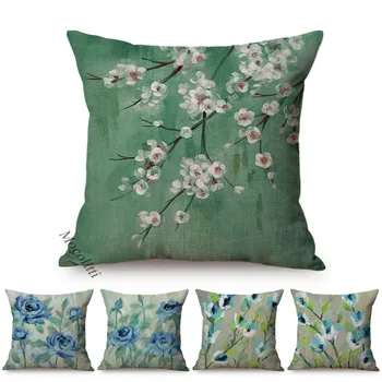Spring Decoration Blue Flower Blue Birch Cherry Dogwood Blossoms Branch Oil Painting Design Cushion Cover Sofa Throw Pillow Case
Spring Decoration Blue Flower Blue Birch Cherry Dogwood Blossoms Branch Oil Painting Design Cushion Cover Sofa Throw Pillow Case