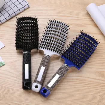 Hair Scalp Massage Comb Hairbrush Bristle Nylon Women Wet Curly Detangle Hair Brush for Salon Hairdressing Styling Tools 
Hair Scalp Massage Comb Hairbrush Bristle Nylon Women Wet Curly Detangle Hair Brush for Salon Hairdressing Styling Tools