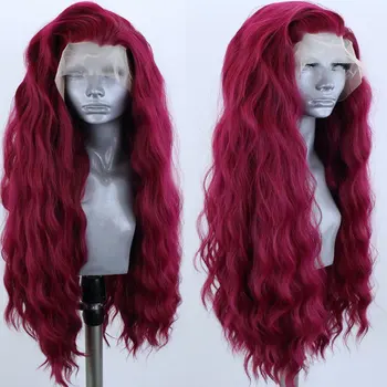 Bombshell Synthetic 13*3 Lace Front Wig Purple Red Layered Loose Water Wave Heat Resistant Fiber Hair Side Parting For Women Wig
Bombshell Synthetic 13*3 Lace Front Wig Purple Red Layered Loose Water Wave Heat Resistant Fiber Hair Side Parting For Women Wig