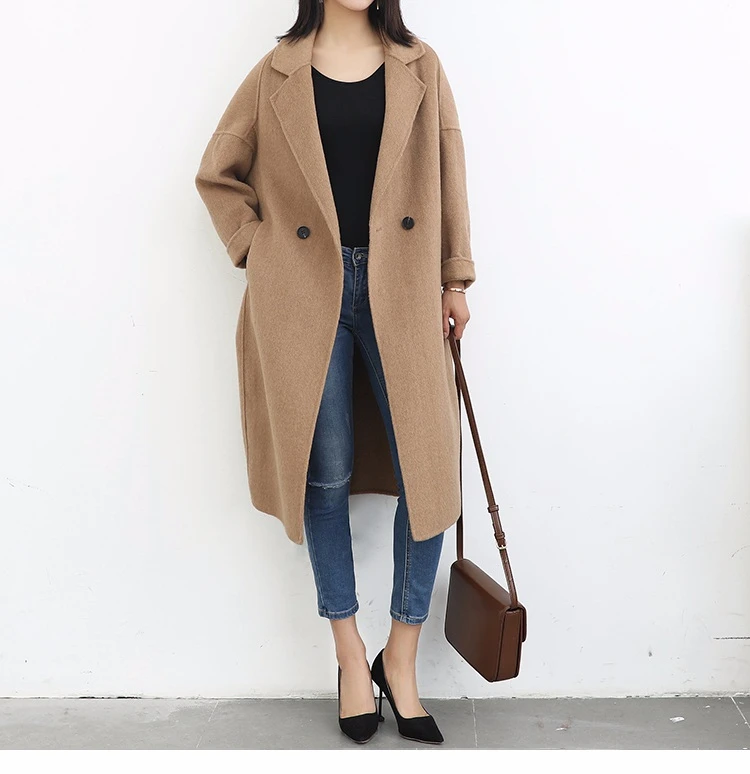 Fashion long single button double Wool Coat Women soild Winter jacket loose 2019 autumn and winter Wholesale price
Fashion long single button double Wool Coat Women soild Winter jacket loose 2019 autumn and winter Wholesale price
