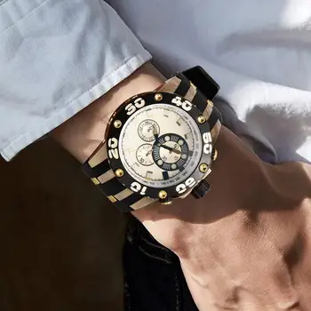 Fashion Trendy Men's Watch Round Dial Waterproof Cool Atmospheric Men's Sports Watch Analog Quartz Wrist Watch zegarek meski
Fashion Trendy Men's Watch Round Dial Waterproof Cool Atmospheric Men's Sports Watch Analog Quartz Wrist Watch zegarek meski