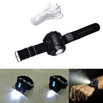 New Portable XPE Q5 R2 LED Wrist Watch Flashlight Torch Light USB Charging Wrist Model Tactical Rechargeable Flashlight
New Portable XPE Q5 R2 LED Wrist Watch Flashlight Torch Light USB Charging Wrist Model Tactical Rechargeable Flashlight