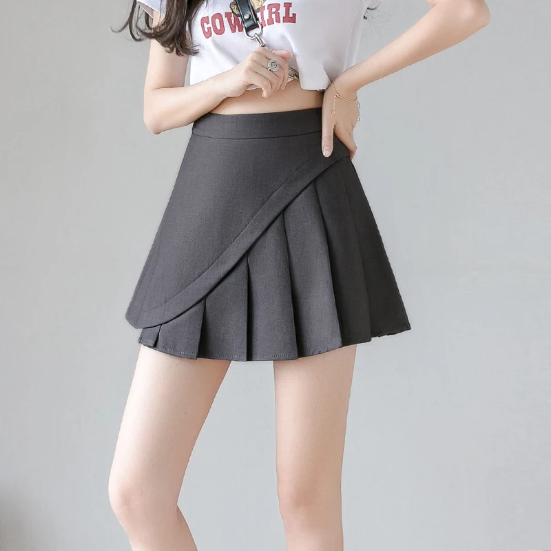 Irregular Pleated Skirt Women's 2020 Summer High Waist a Word Slimming All-match Suit Hip Skirt Asymmetrical Above Knee Mini
Irregular Pleated Skirt Women's 2020 Summer High Waist a Word Slimming All-match Suit Hip Skirt Asymmetrical Above Knee Mini