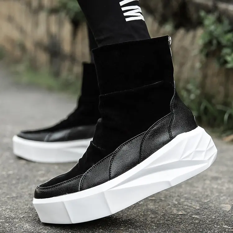 Hip Hop Street Motorcycle Boots Men Retro Short Ankle Chelsea Boot Autumn British High Top Chunky Sneakers
Hip Hop Street Motorcycle Boots Men Retro Short Ankle Chelsea Boot Autumn British High Top Chunky Sneakers