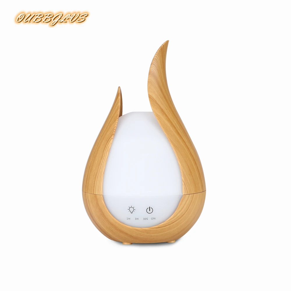 200ML LED Colorful Night Light Air Humidifier Use For Home Bedroom Office Easy To Clean 3 Color Plastic Essential Oil Diffuser | Бытовая