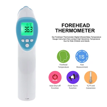 Digital Infrared Baby Temperature Gauge Instrument Non-contact Temperature Gun for Kids Children Adults Ear Forehead Thermometer
Digital Infrared Baby Temperature Gauge Instrument Non-contact Temperature Gun for Kids Children Adults Ear Forehead Thermometer