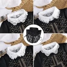 Fashion 2021 Front Tie White Fake Collar for Women Stand Detachable Collar Fake Girls Vintage Lace Ladies False Blouse Collar 
Fashion 2021 Front Tie White Fake Collar for Women Stand Detachable Collar Fake Girls Vintage Lace Ladies False Blouse Collar