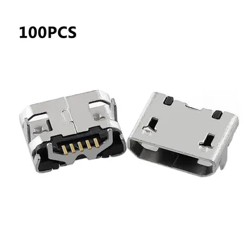 100 Pcs/Set Micro USB Female Sockets Front Plug And Rear Patch Plug Socket 5 Pin Type B Charging Port Connector Plug Jacks
100 Pcs/Set Micro USB Female Sockets Front Plug And Rear Patch Plug Socket 5 Pin Type B Charging Port Connector Plug Jacks