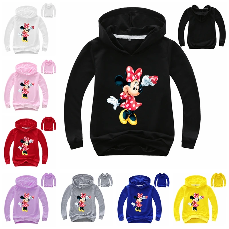 Spring Autumn Children Clothing Casual Baby Girl Long Sleeve T-Shirt Cartoon Minnie Mouse Print Kid Cotton Sweatshirt Boy Hooded
Spring Autumn Children Clothing Casual Baby Girl Long Sleeve T-Shirt Cartoon Minnie Mouse Print Kid Cotton Sweatshirt Boy Hooded