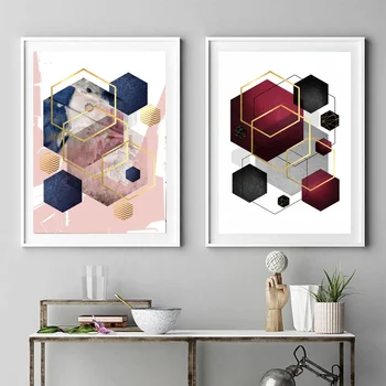 Hexagonal Geo Abstract Art Poster Canvas Print Wall Pictures for Living Room No Frame
Hexagonal Geo Abstract Art Poster Canvas Print Wall Pictures for Living Room No Frame