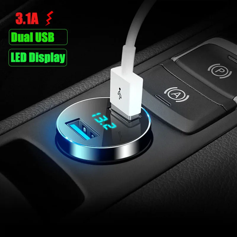 Быстрое зарядное устройство для прикуривателя Автомобильный USB-адаптер питания