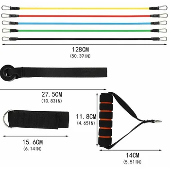 High Quality 11PCS Resistance Bands Exercise Yoga Crossfit Fitness Training Tubes Workout Set Durable And Practical To Use
High Quality 11PCS Resistance Bands Exercise Yoga Crossfit Fitness Training Tubes Workout Set Durable And Practical To Use