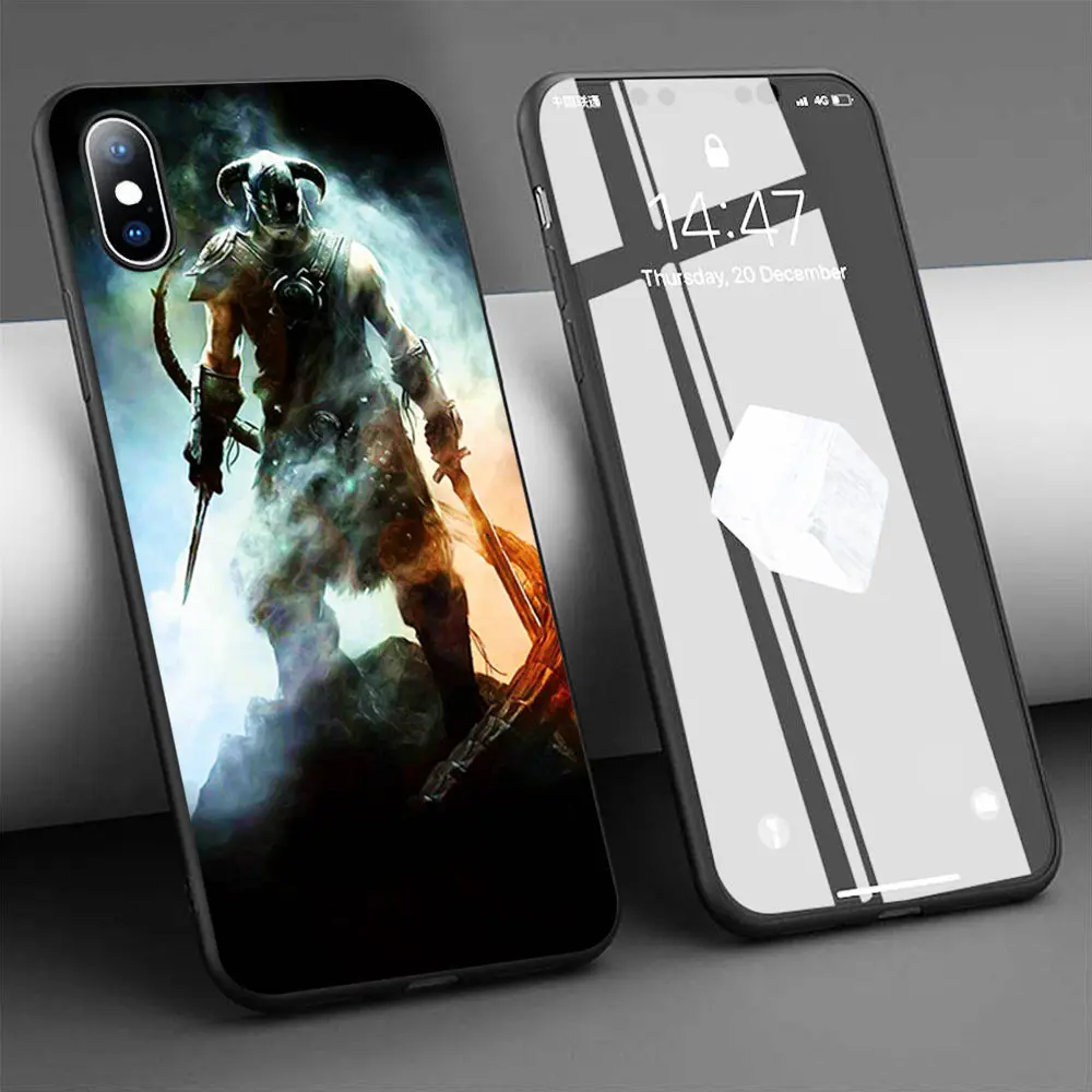 Мягкий силиконовый чехол Dragonborn для телефона iPhone 11 Pro Max X 5S 6 6S XR XS 7 8 Plus | Мобильные
