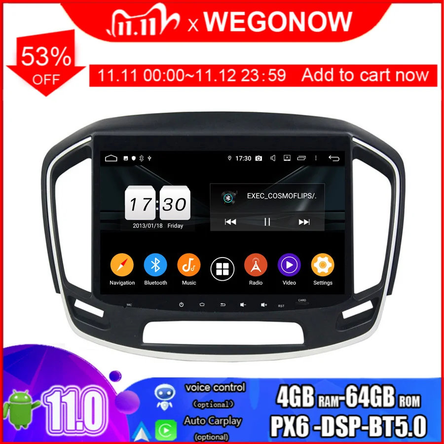 Автомобильный DVD-плеер TDA7851 экран 10 1 дюйма Android 11 0 Восьмиядерный процессор 4 Гб + 64