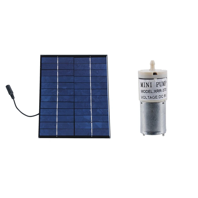 DC 6V Mini Air Pump Motor with 12V 5.2W Mini Solar Panel Polycrystalline Solar Cells Silicon Epoxy Solar DIY Module
DC 6V Mini Air Pump Motor with 12V 5.2W Mini Solar Panel Polycrystalline Solar Cells Silicon Epoxy Solar DIY Module