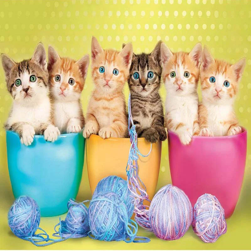 5D DIY Diamond Painting Full Round Cartoon Cats Animals Art New Arrival Embroidery Crystal Mosaic Cross stitch Adults Handmade
5D DIY Diamond Painting Full Round Cartoon Cats Animals Art New Arrival Embroidery Crystal Mosaic Cross stitch Adults Handmade