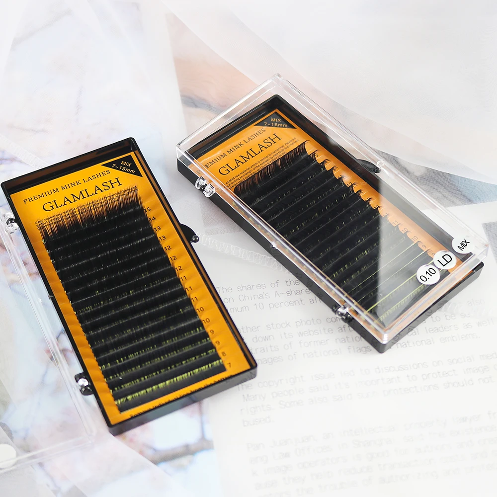 GLAMLASH 16rows/case 7~15mm L Curl MIX Mink Eyelash Extension Individual Soft Lashes Makeup Tool
GLAMLASH 16rows/case 7~15mm L Curl MIX Mink Eyelash Extension Individual Soft Lashes Makeup Tool