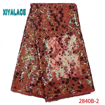 Nigerian African Lace Fabric Dark blue Organza Newest With Flower Sequins African Tulle Lace For Wedding Party Dress YA2840B-2
Nigerian African Lace Fabric Dark blue Organza Newest With Flower Sequins African Tulle Lace For Wedding Party Dress YA2840B-2